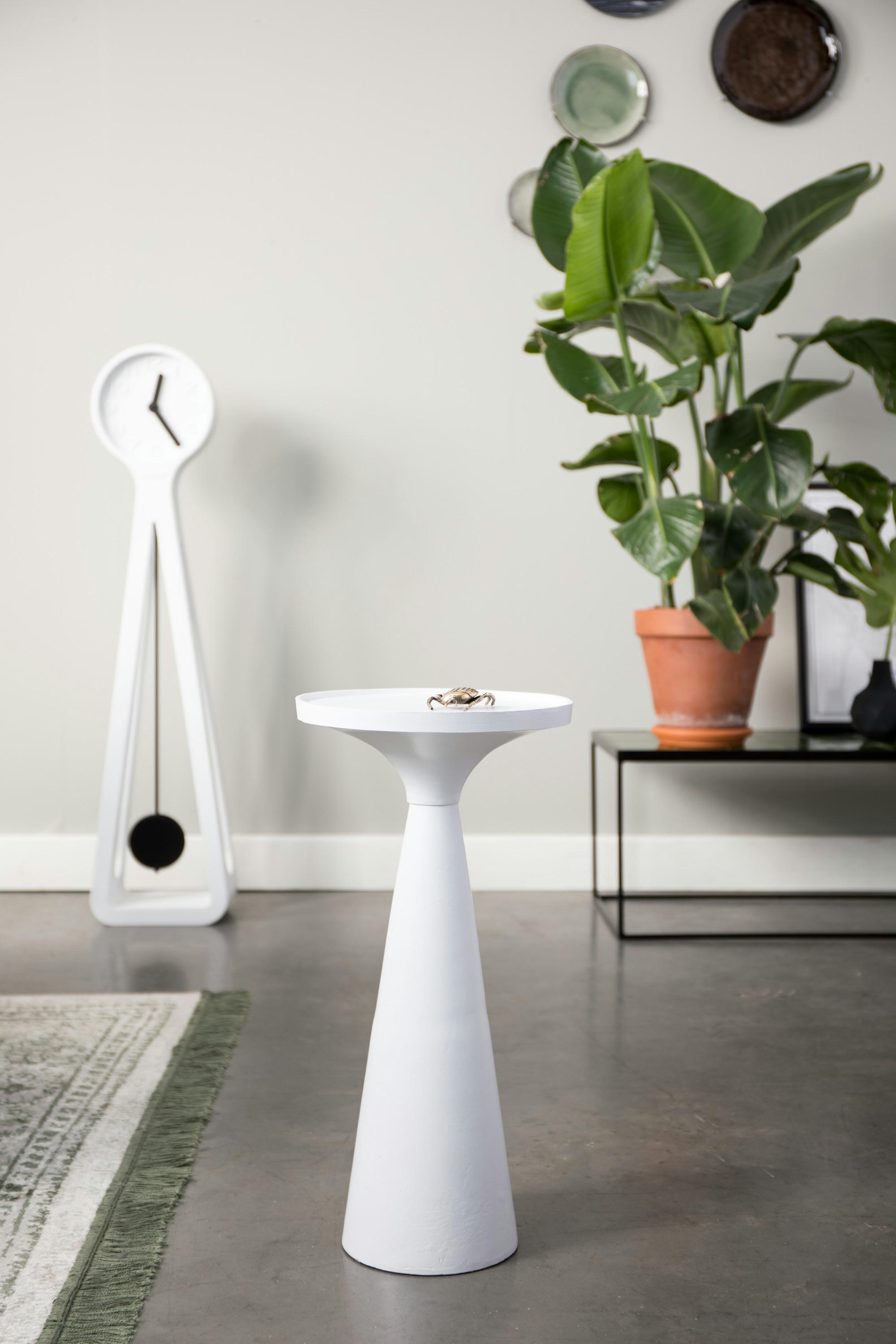 FLOSS - Table d'appoint en métal blanc