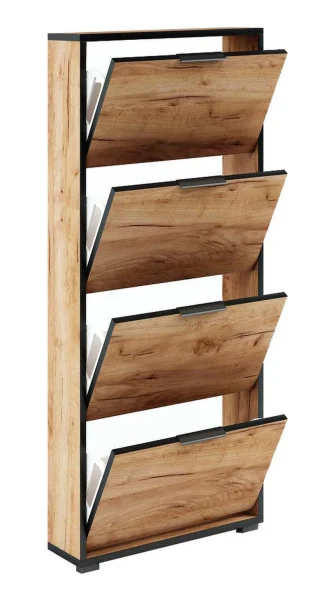 Szafka Fala 14C Dąb Craft Złoty/K 66X18X147 Cm - Dąb Craft Złoty