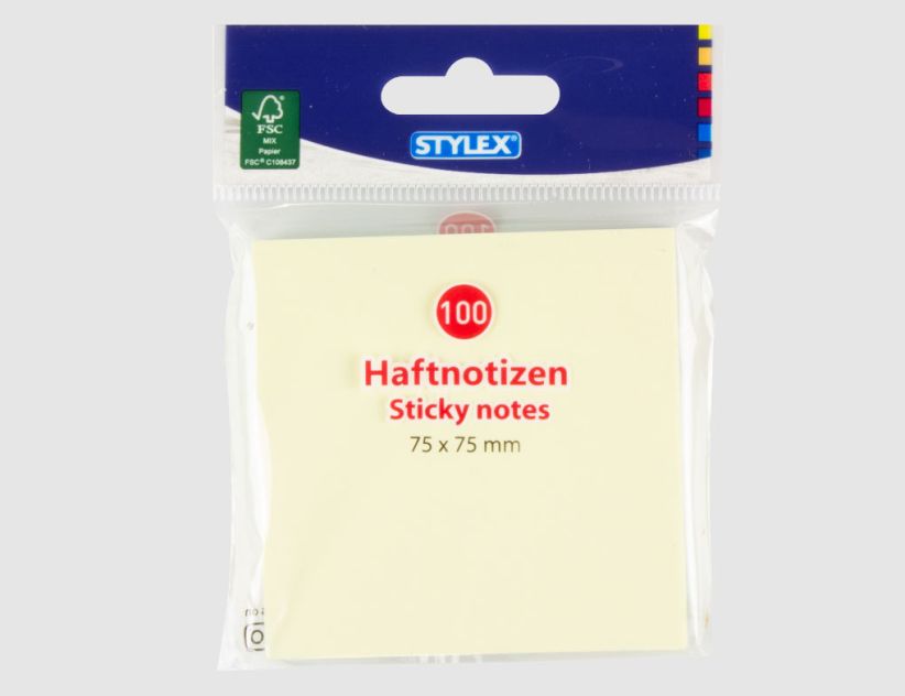 Haftnotizblock gelb