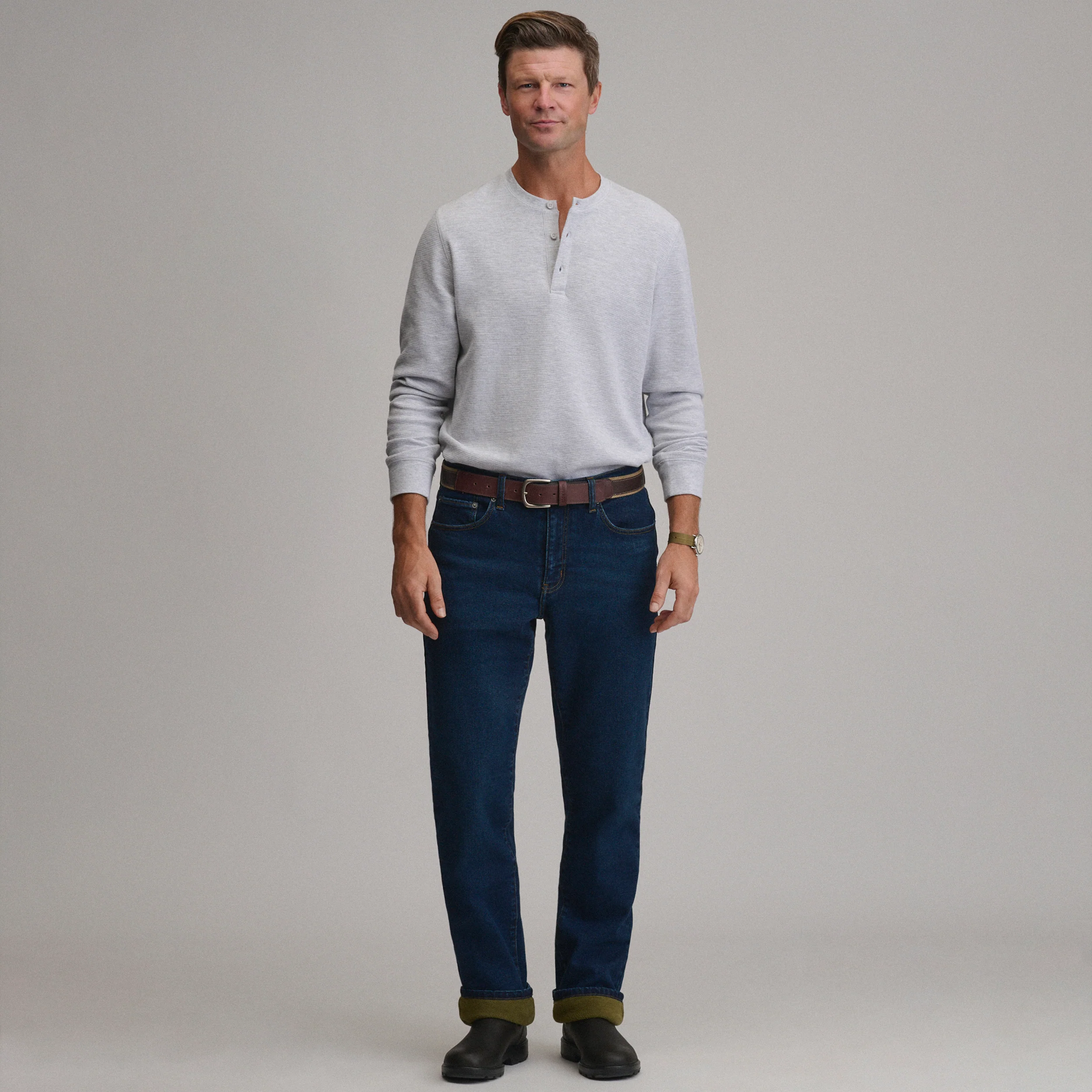 Men's Eddie's Flex Fleece Lined Jean - Straight