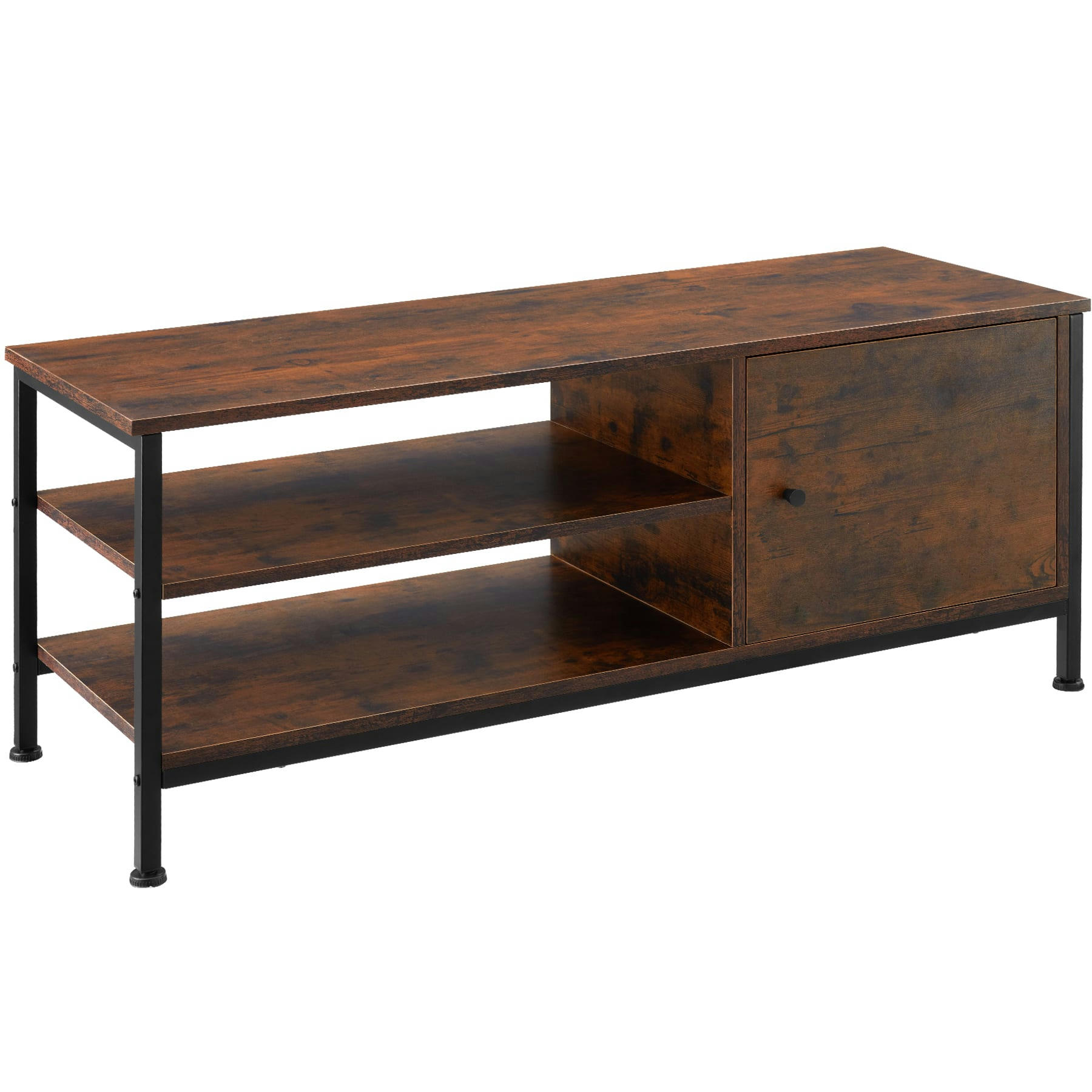 - Meuble TV Style industriel Bois foncé industriel, rustique