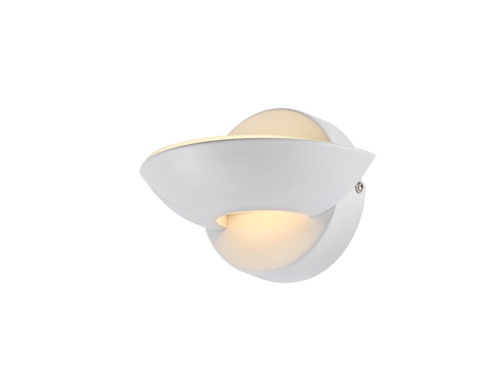 TAKLAMPE GLOBO PADOVA 11 CM HVIT/GLASS LED