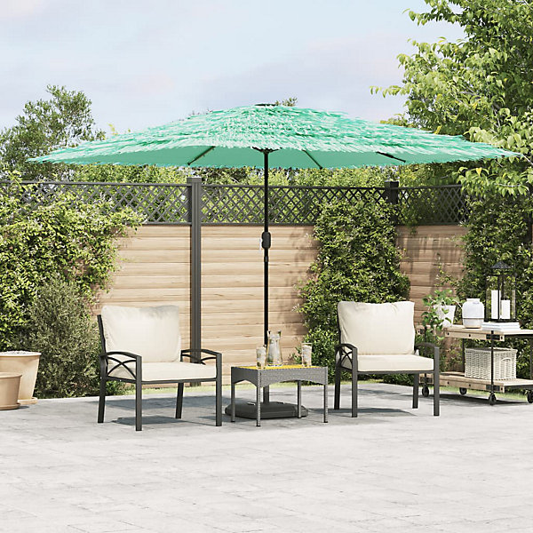 Parasol de jardin avec mât en acier vert 290x290x238 cm vidaXL