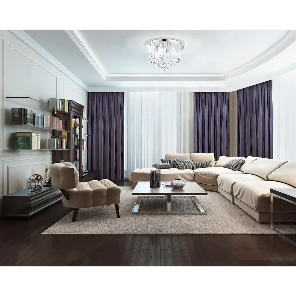 EGLOBatholinoAlmonte-Plafondlamp-4Lichts-Chroom-Helder