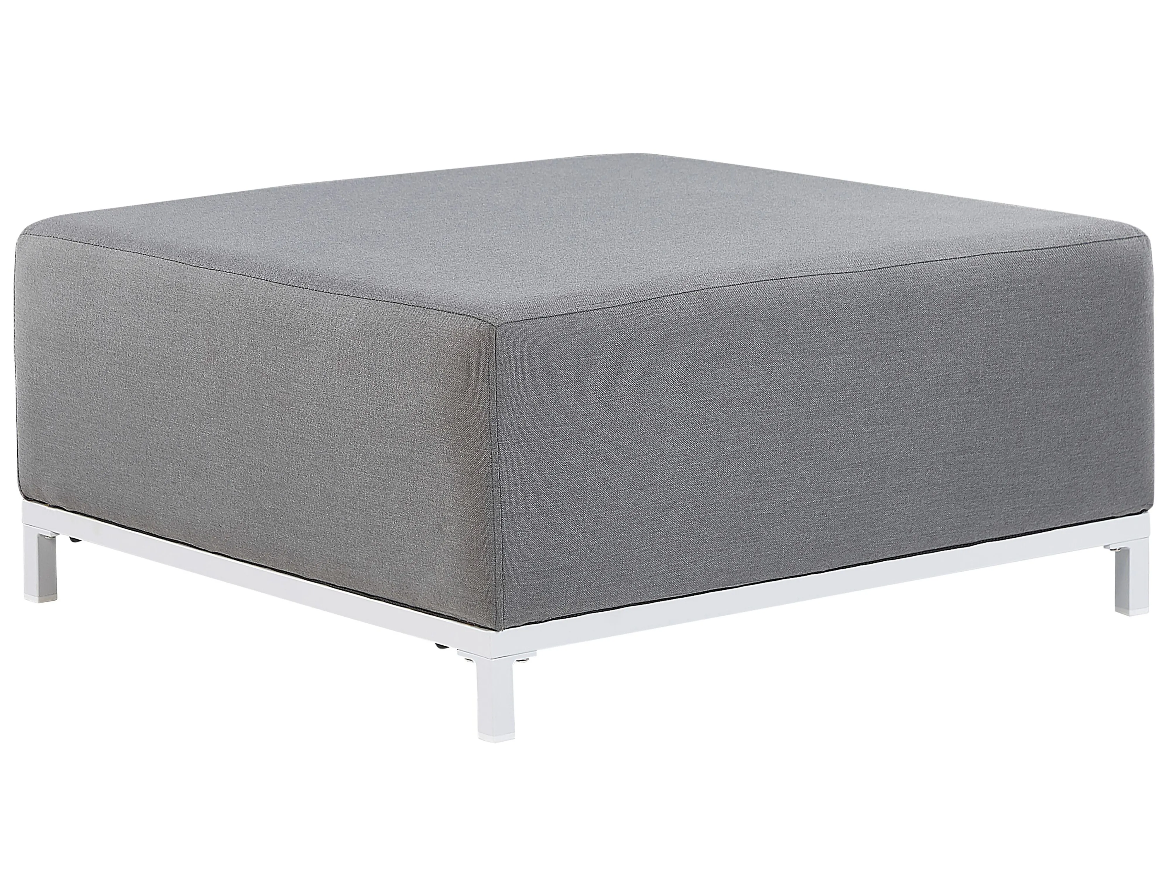 Ottoman ROVIGO Fabric Grey