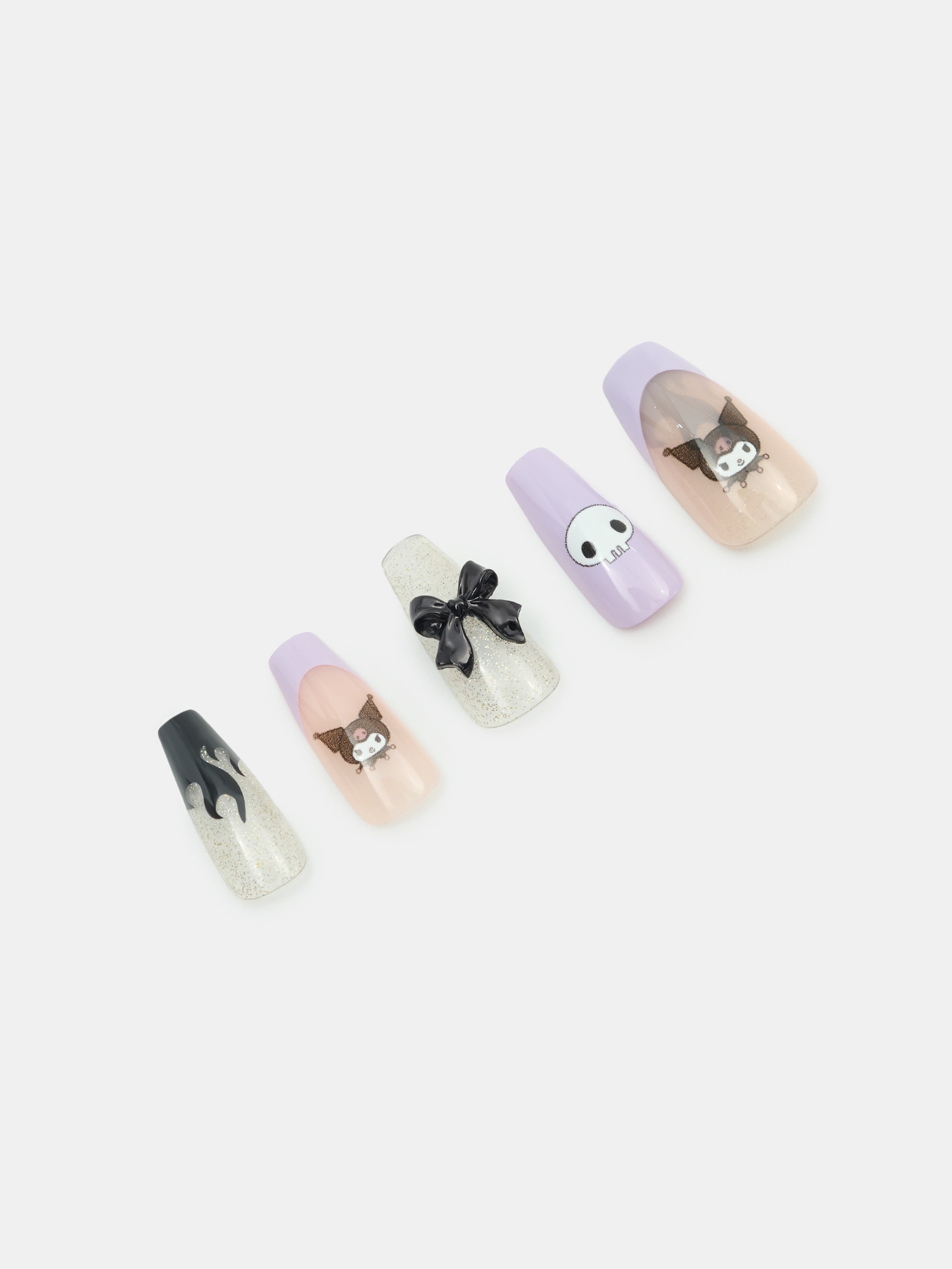 Sztuczne paznokcie ballerina Kuromi 24 pack