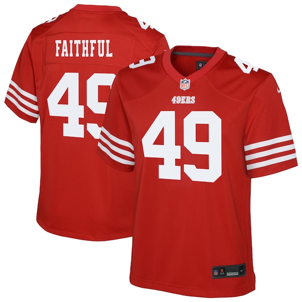 The Faithful San Francisco 49ers Nike Youth Team Game Jersey - Scarlet