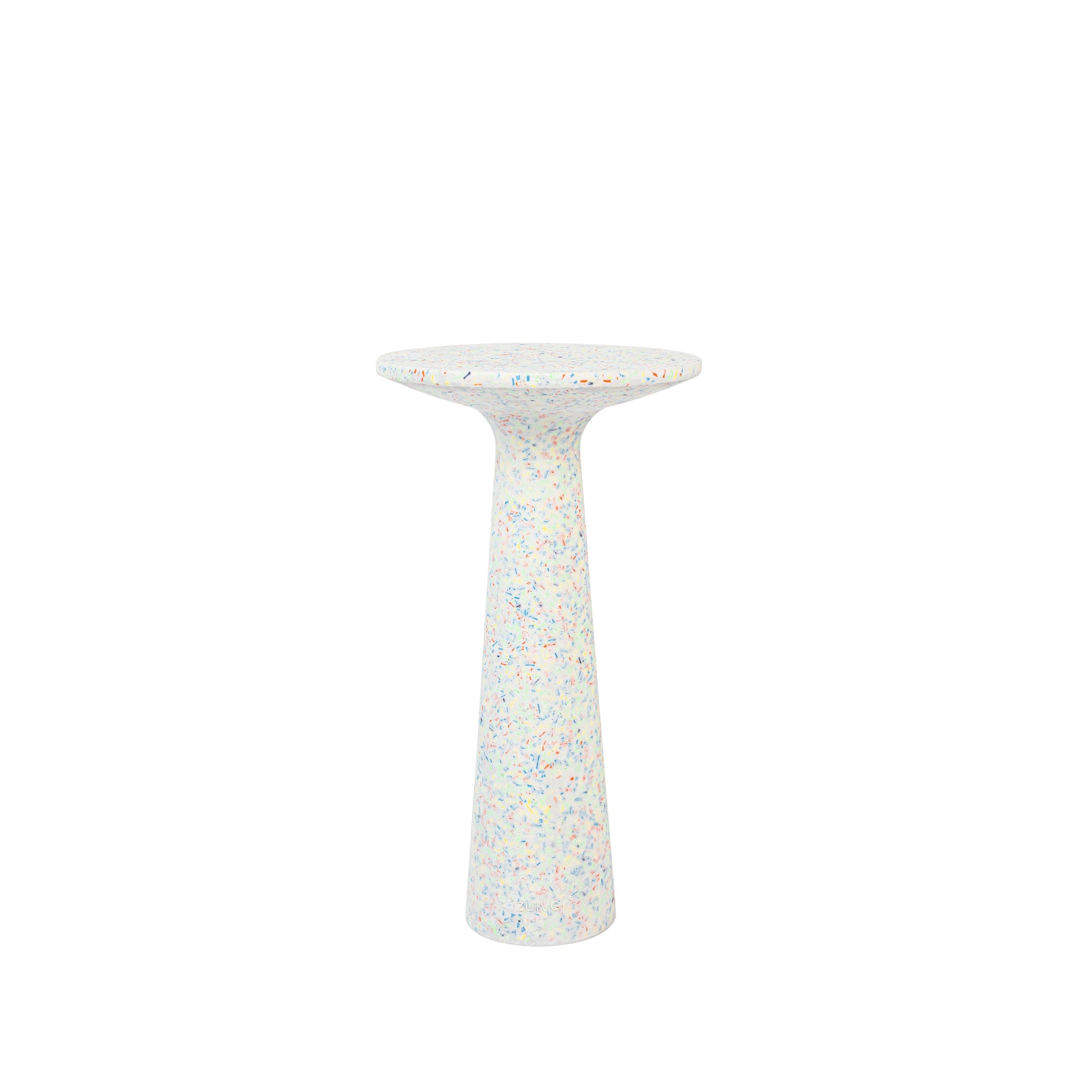 Zuiver Victoria Bijzettafel Rond 30 cm Gerecycled Plastic - Multi colour