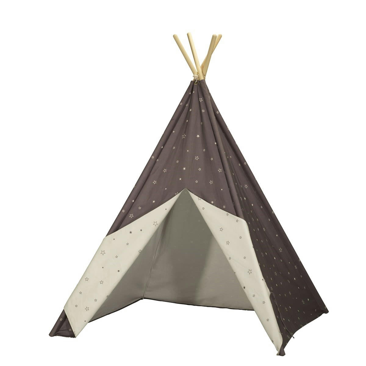 LAZARE - Tipi en toile en coton gris