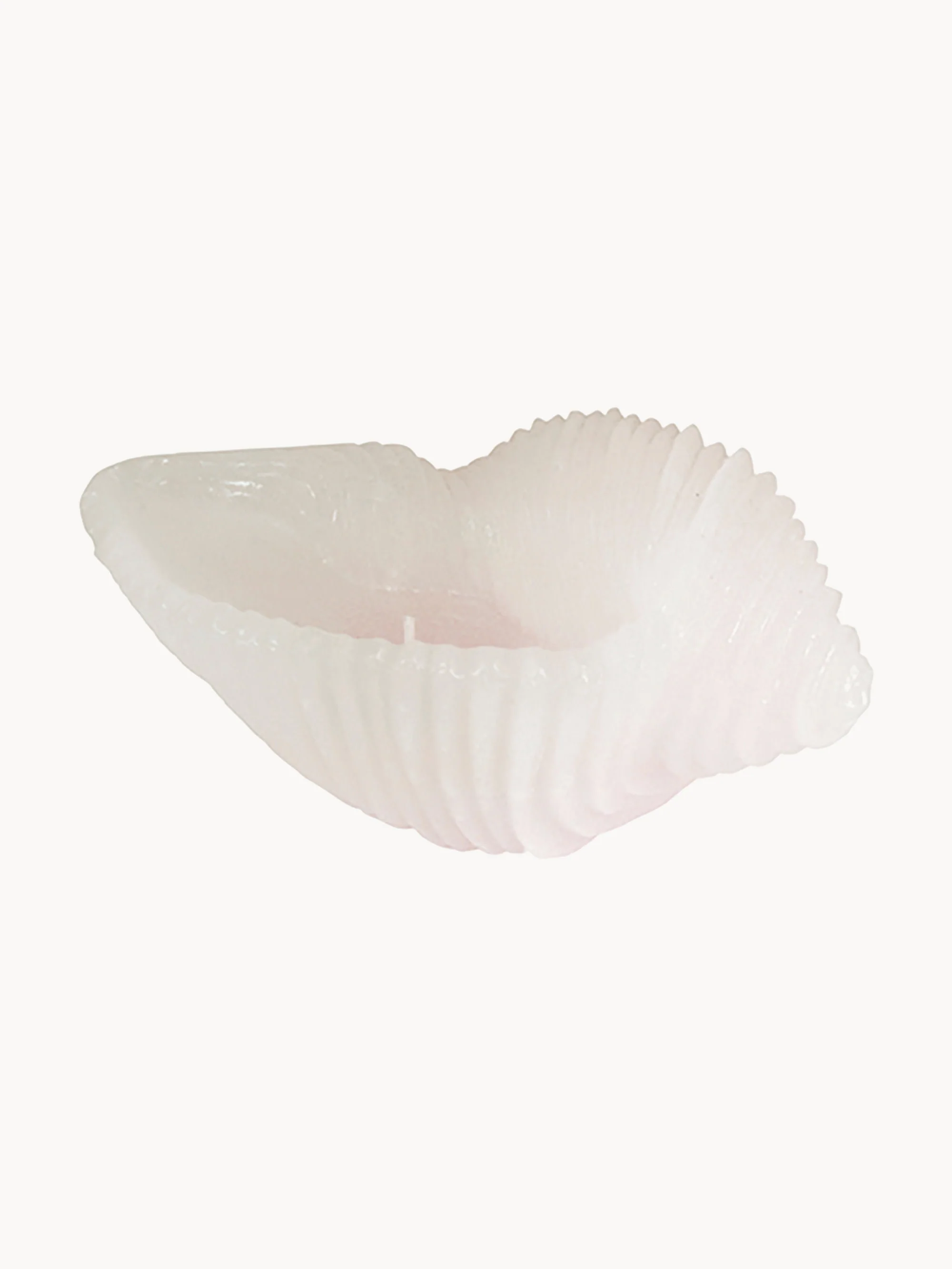 Handgefertigte Kerze Cargol in Muschelform