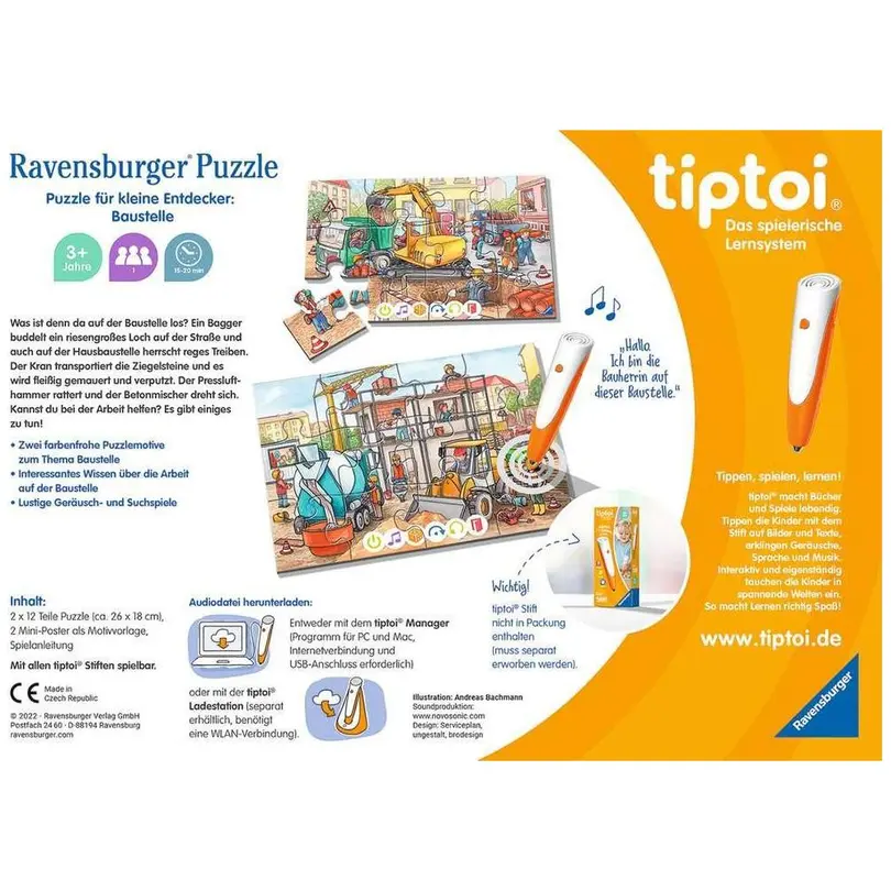 Puzzle 2-teilig tiptoi