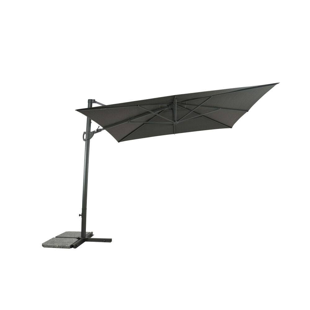 Kingston 2.5m Square Cantilever Umbrella - Charcoal