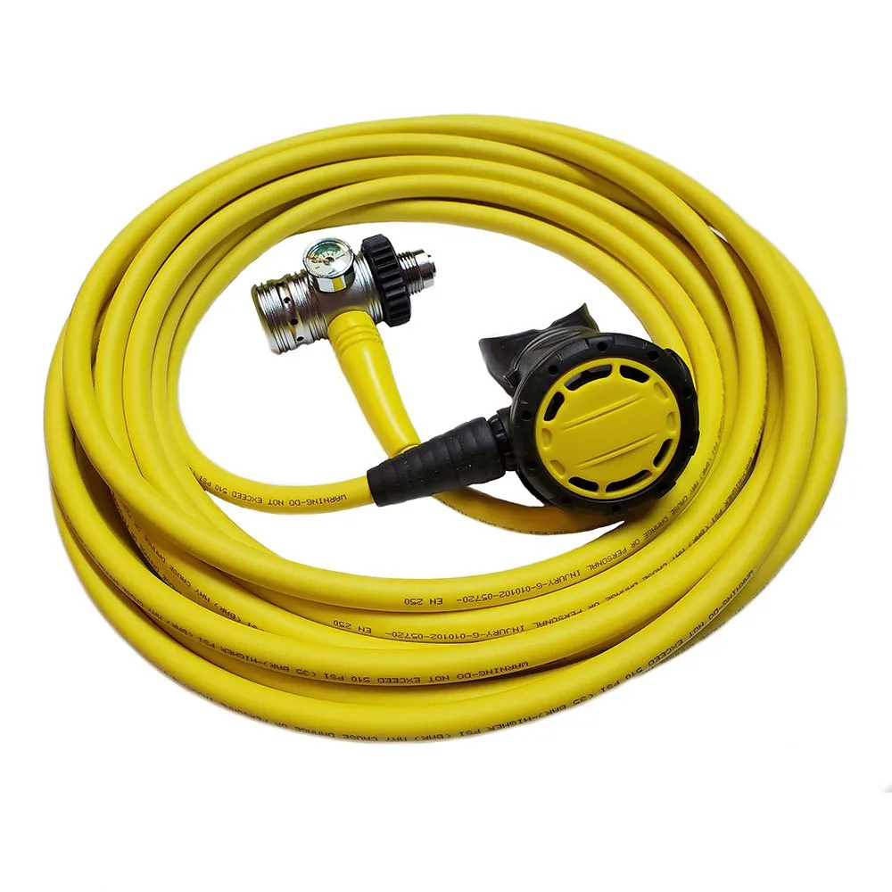 Metalsub Hookah DIN Piston 5 m diving regulator set