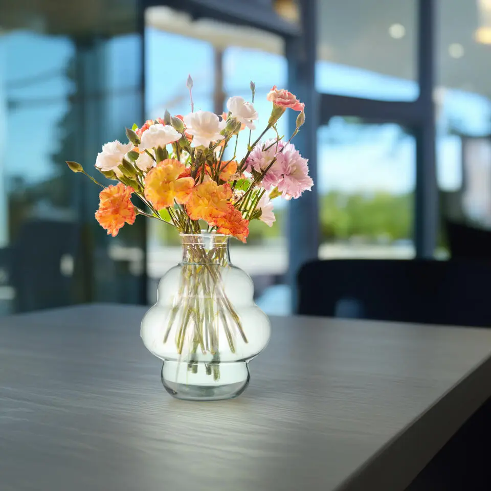 Hakbijl Glass Bloemenvaas Denise - transparant - glas - D25