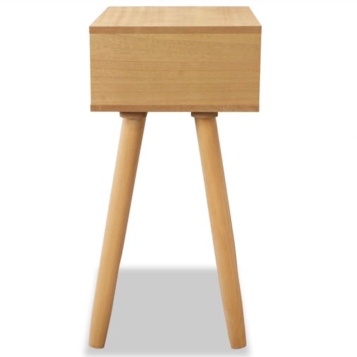 NNEVL Bedside Tables 2 pcs Solid Pinewood 40x30x61 cm Brown