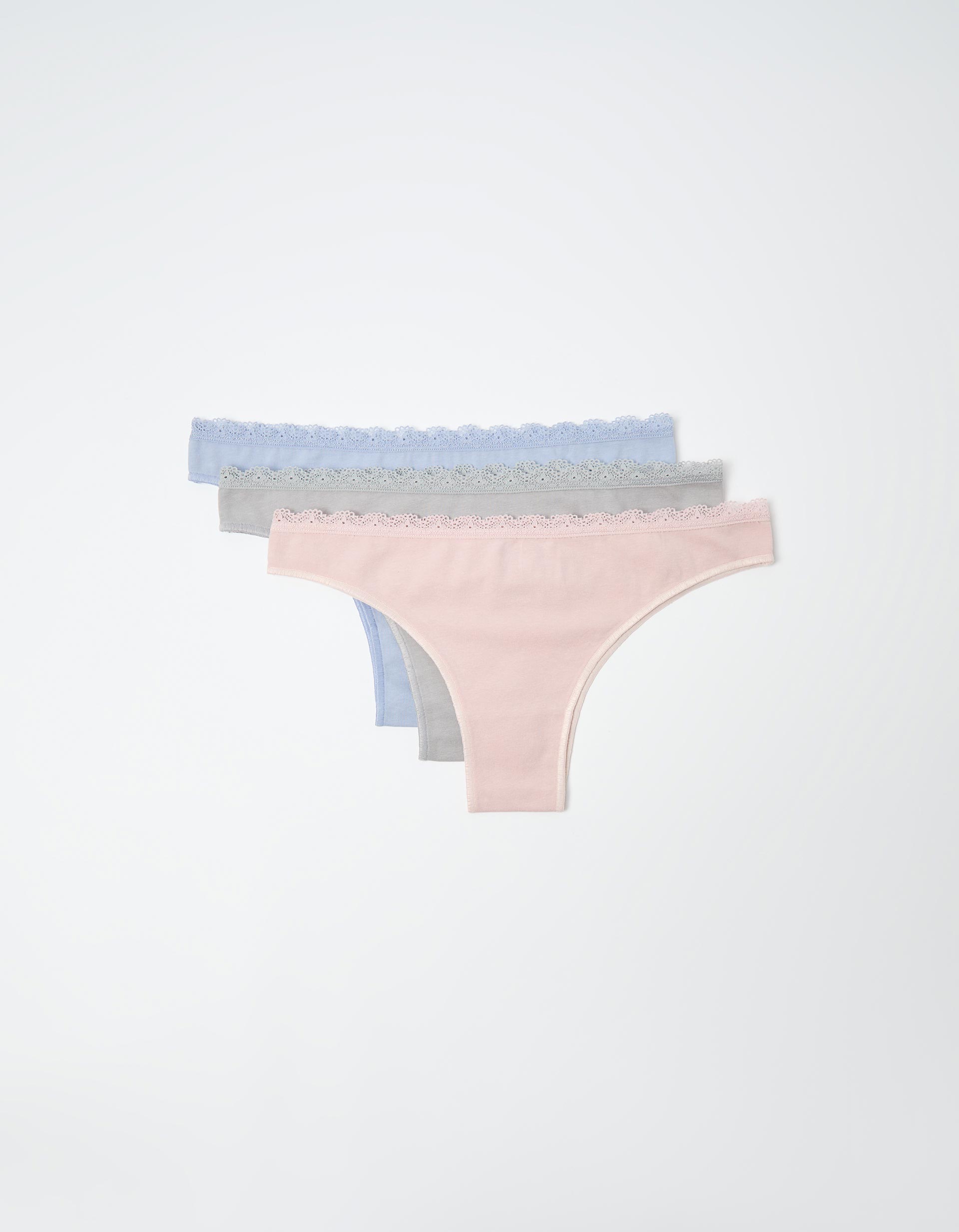 Pack 3 Cuecas Brasileiras, Mulher, Azul