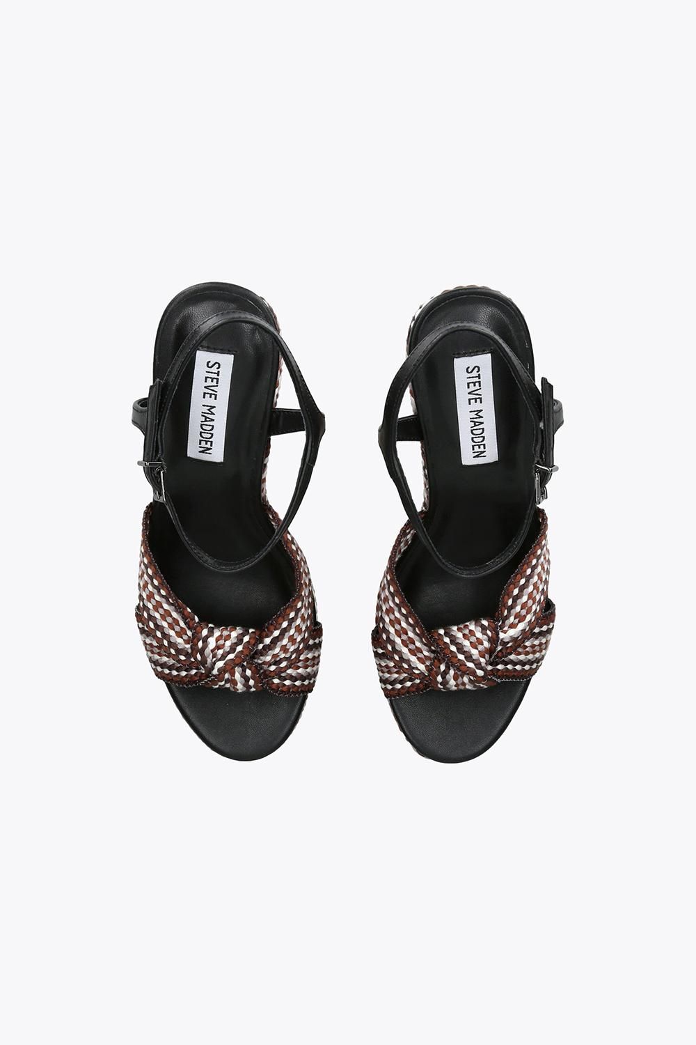 STEVE MADDEN Aztec Black' Leather Sandals