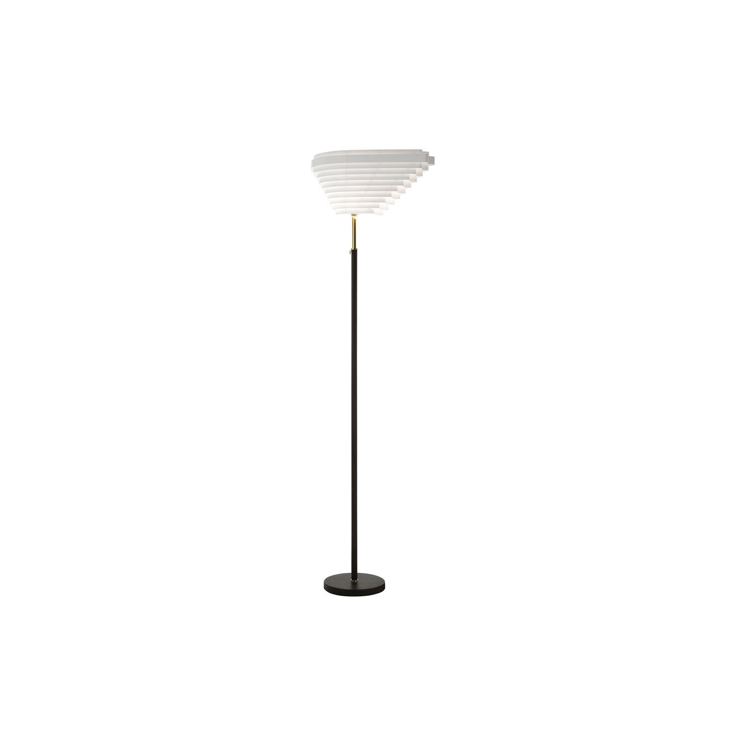 Floor Light A805 &ldquo;Angel Wing&ldquo;, polished brass