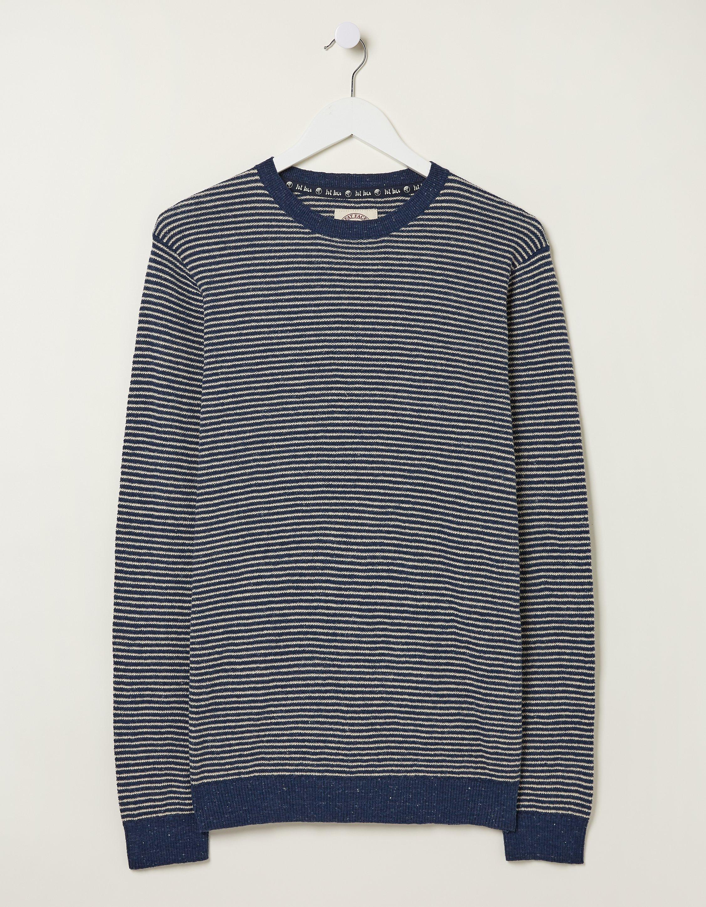 Textured Stripe Crew