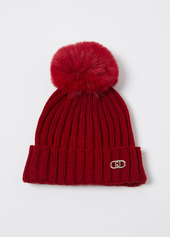 Berretto con pon pon