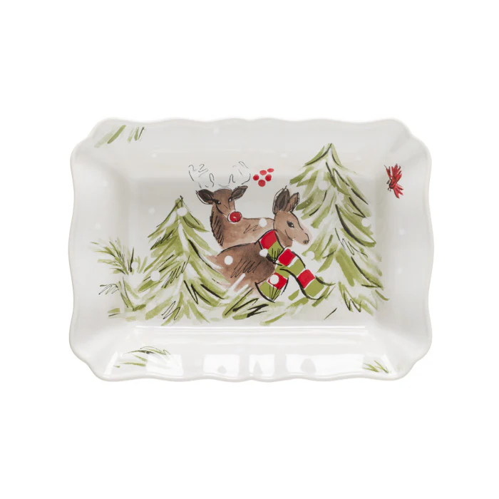 Rectangular Baker Deer Friends by Casafina