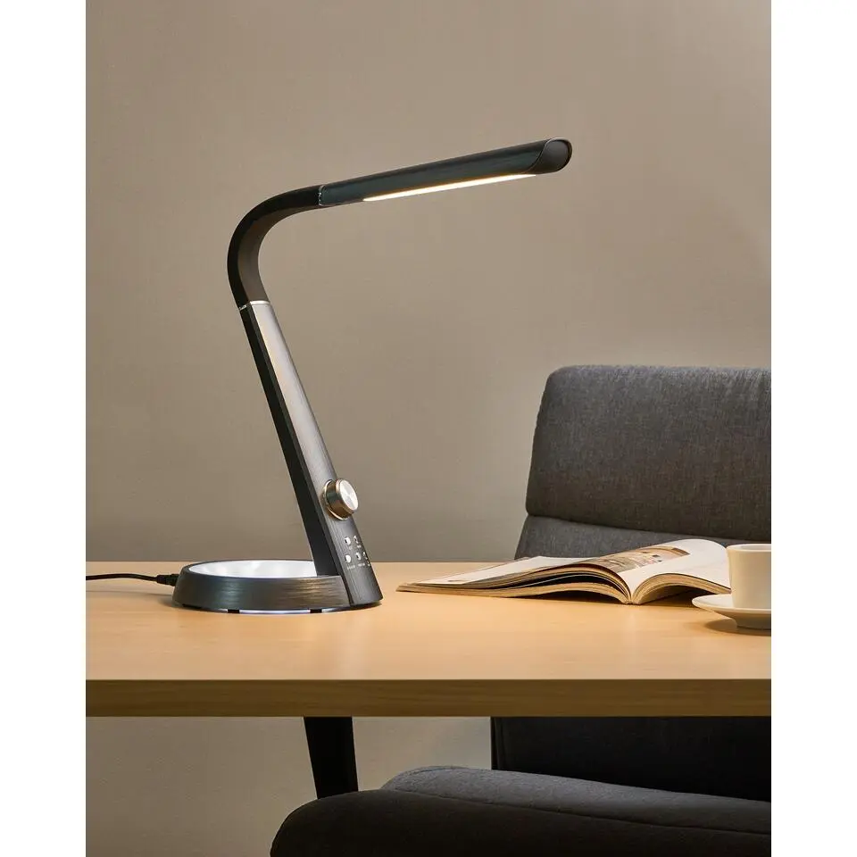 CANOPUS - Bureaulamp LED - Zwart - Synthetisch materiaal