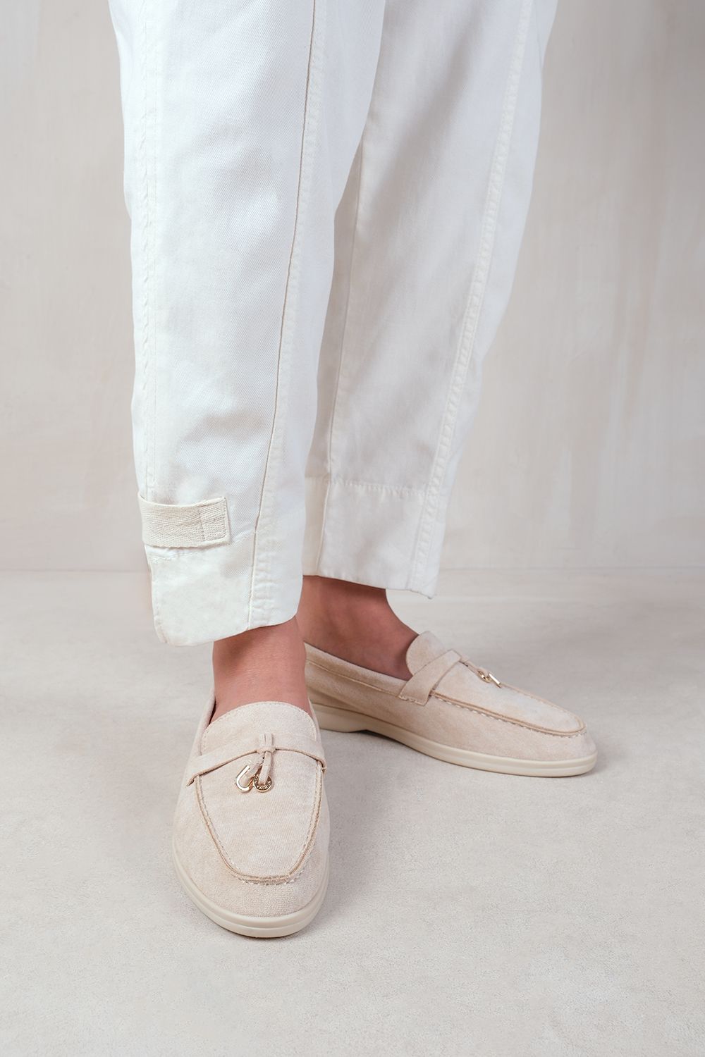 Where's That From Pegasus' Slip On Trim Loafers With Accessory Detailing