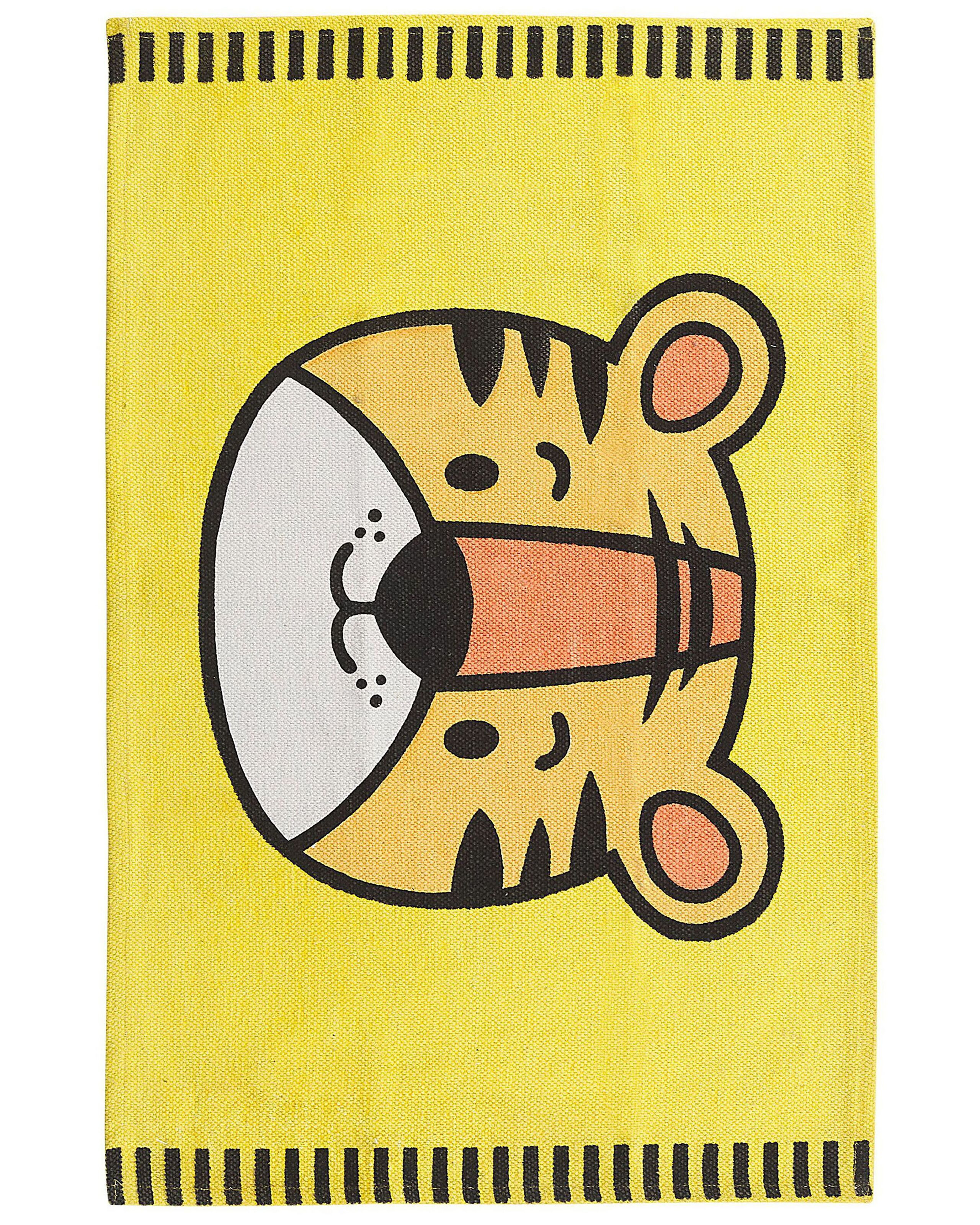 Dywan do pokoju dziecięcego 60x90 cm żółty