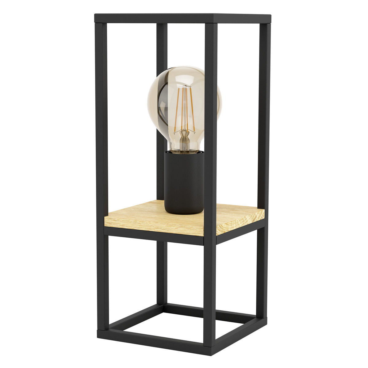 EGLO tafellamp Libertad - e27 - 35 cm - zwart/bruin