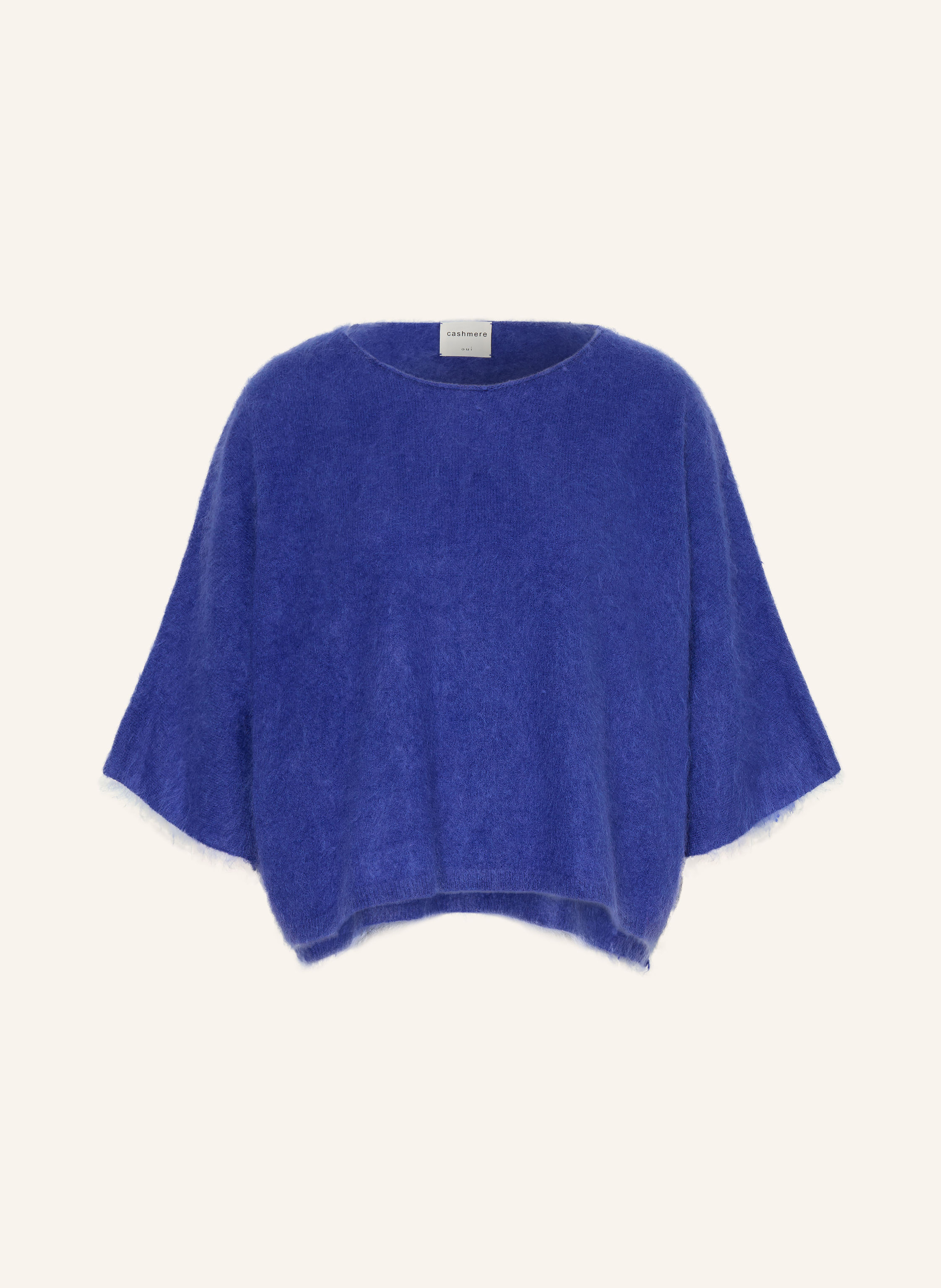 Oui Cashmere-Pullover mit 3/4-Arm