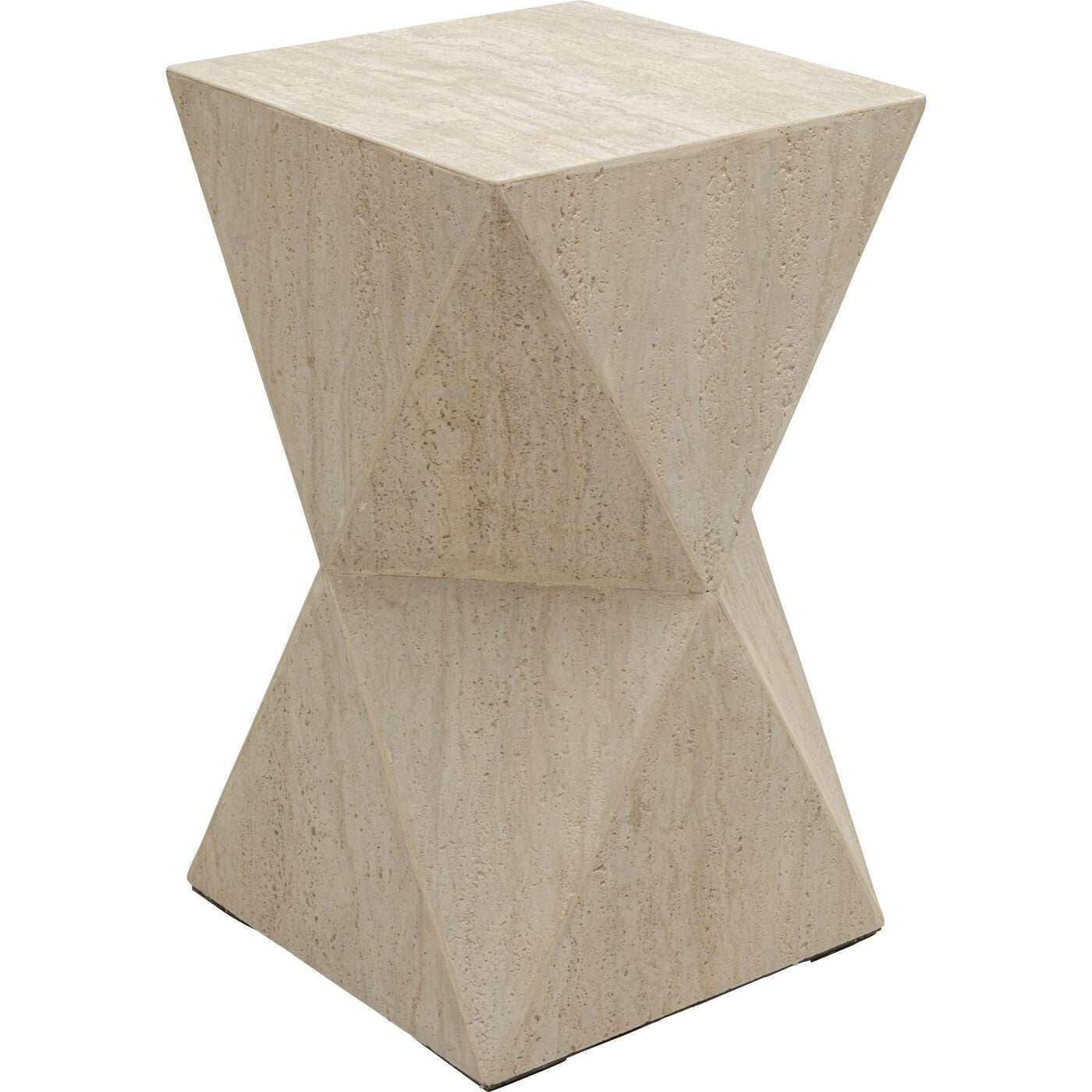 Kare Design Bijzettafel Travertino Triangle