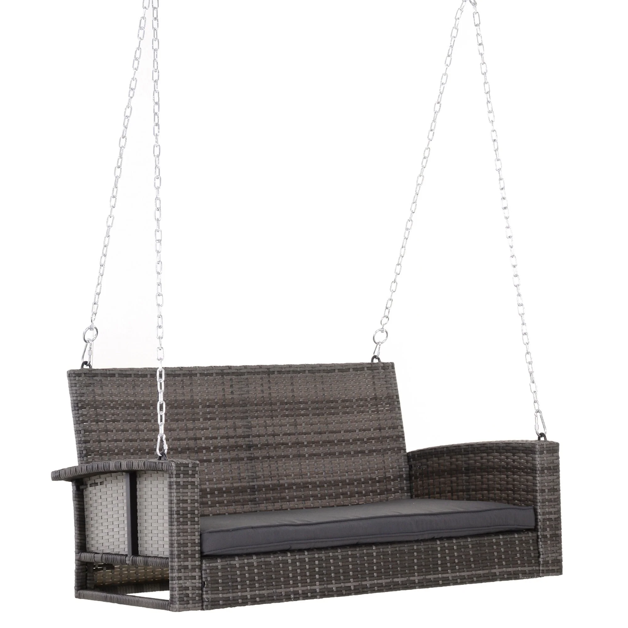 Wicker Hanging Swing Bench (2-Person)