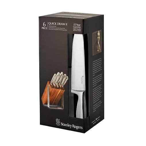 Stanley Rogers 6pc Quick Draw II Knife Block 6 Piece