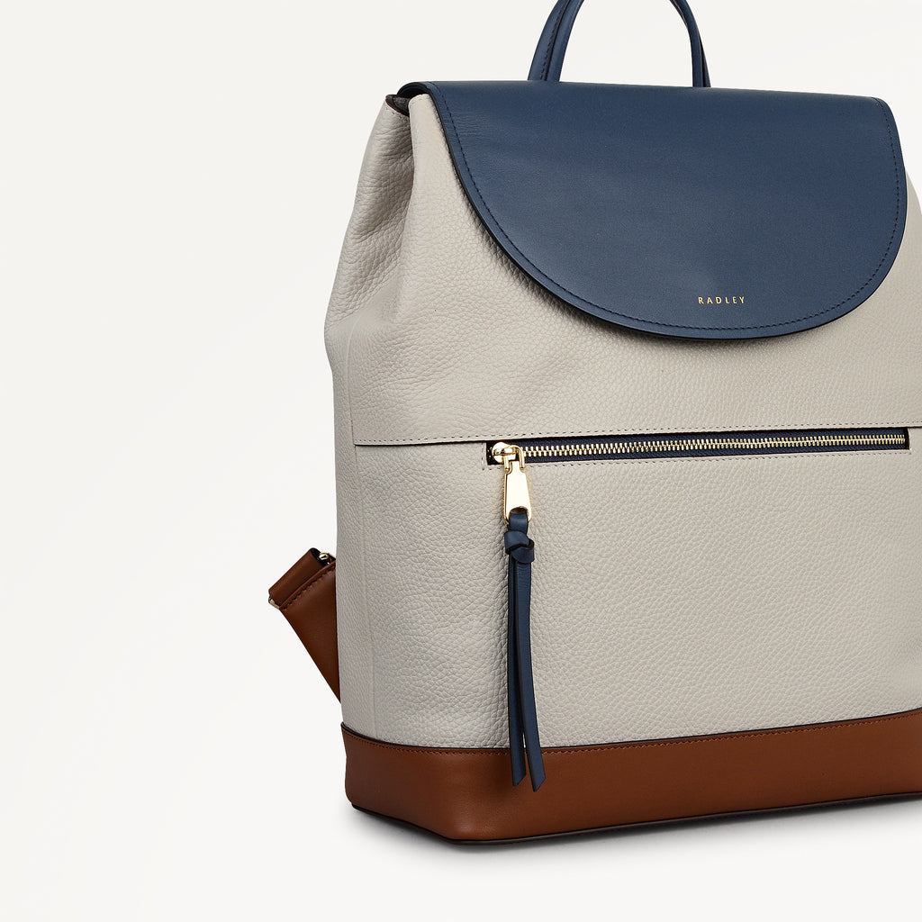 Albion Street - Colourblock - Large Flapover Backpack
