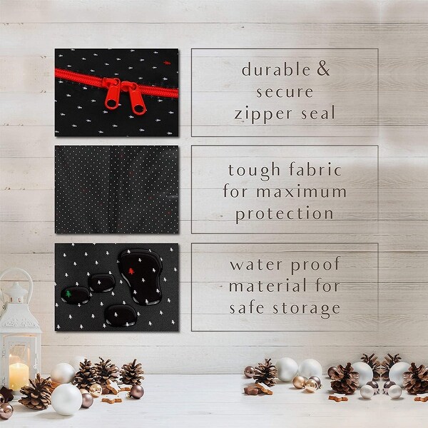 Gift Wrap Organizer and Storage Box Holds 24 Rolls-Tree Print
