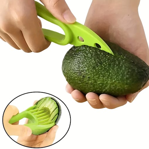 NNETM 2-in-1 Avocado Slicer & Pitter Multifunctional Kitchen Tool