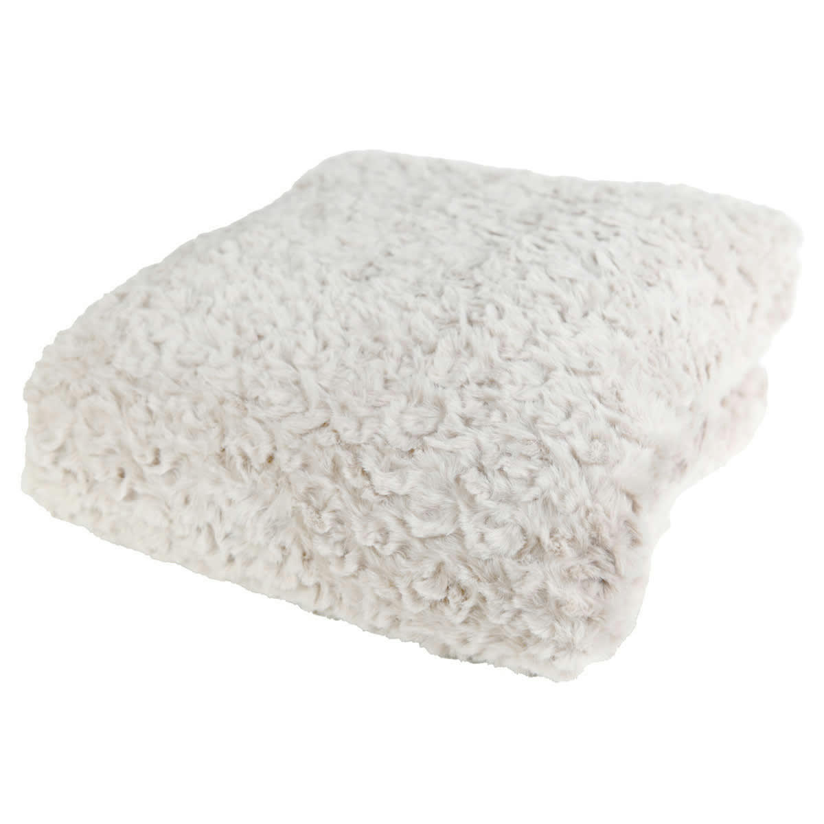 CHARME & DOUCEUR - Plaid doux & chaud  ecru 150x180 cm