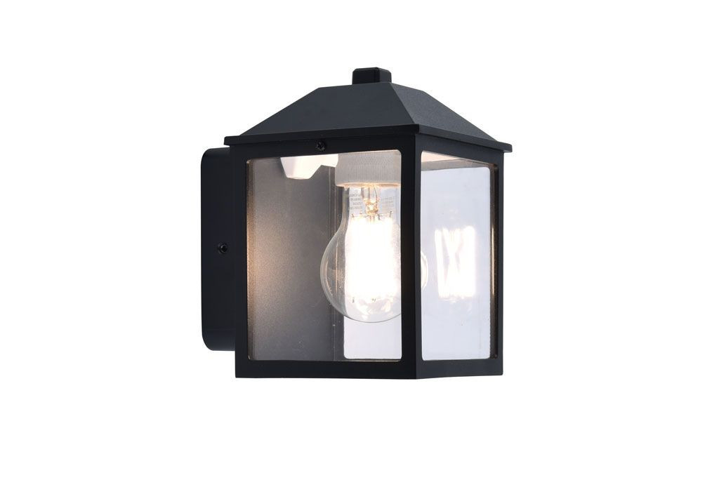 Kinkiet zewnętrznyczarny SPIRE 1xE27x25W IP44 Lutec