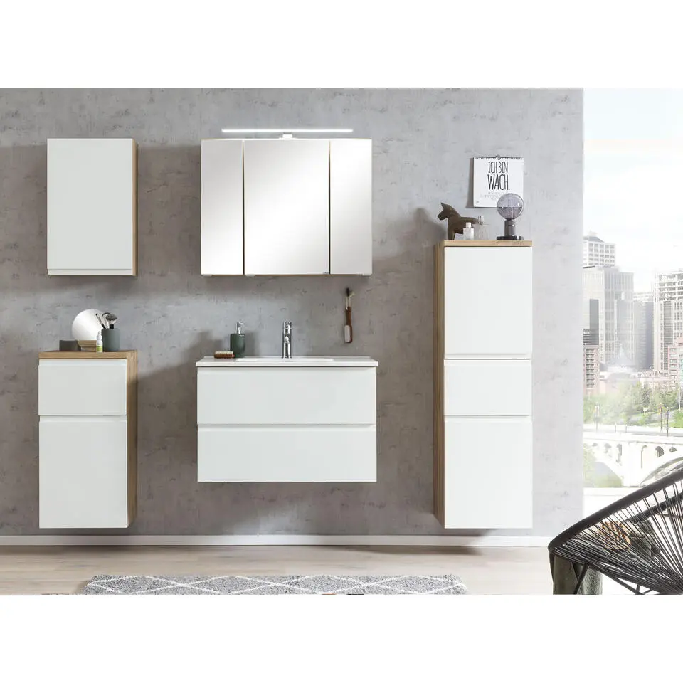 Spiegelkast Varese - 80 x 20 x 64 cm - Oxid Stone-design