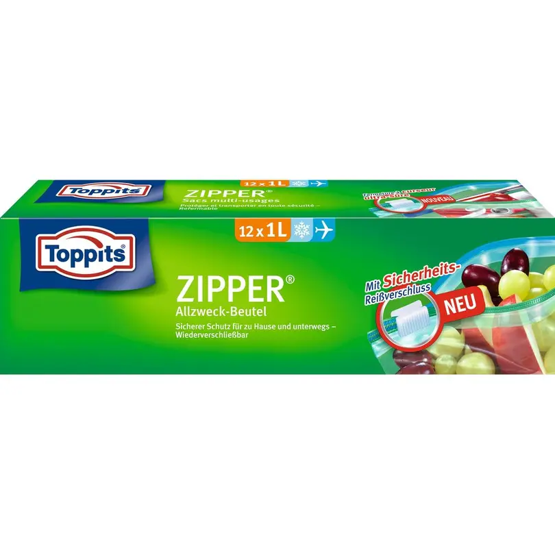 Frischhaltebeutel 12er-Set Toppits