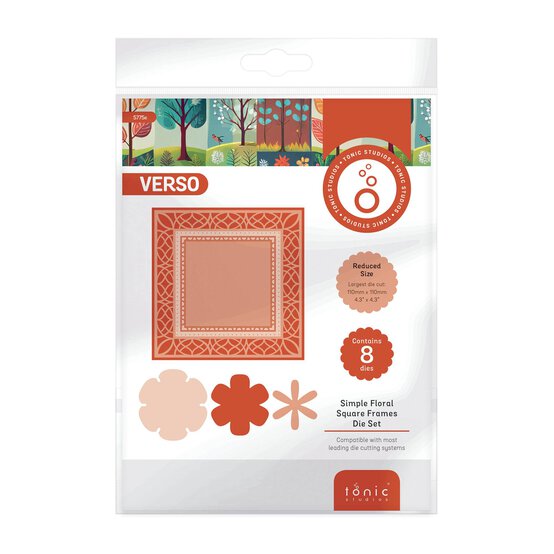 Tonic Studios Simple Floral Frame Die Set 8 Pieces