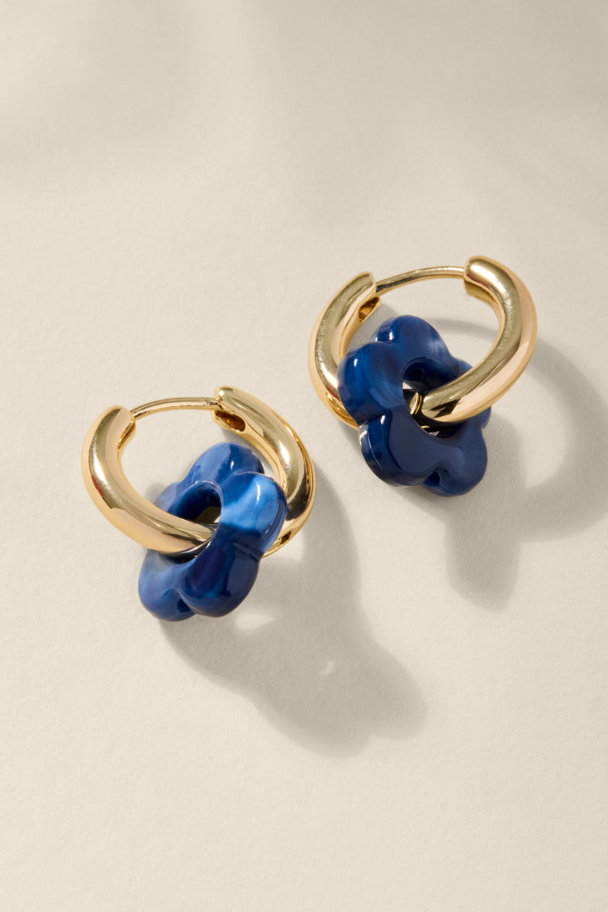 Ally Loop Charm Hoop Earrings