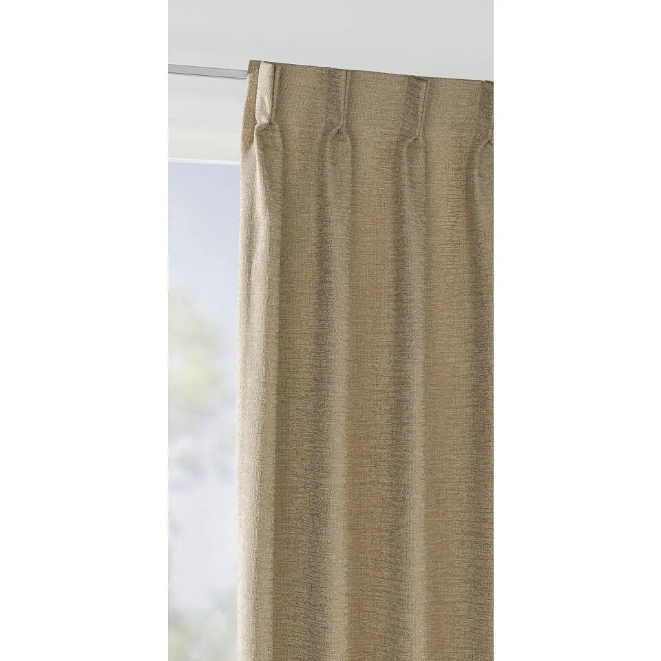 Gordijnstof Fiora lichtdoorlatend - lichtbruin