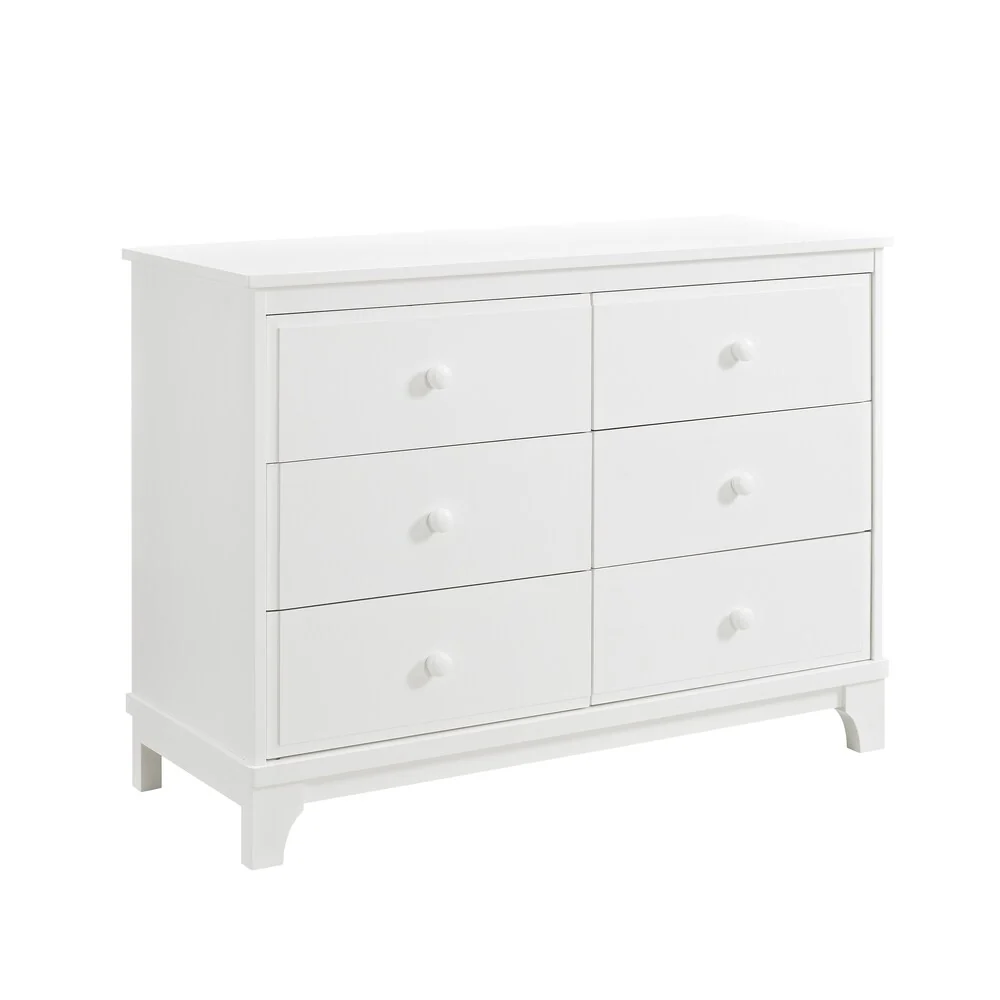 Copper Grove Tongeren White 6-drawer Dresser