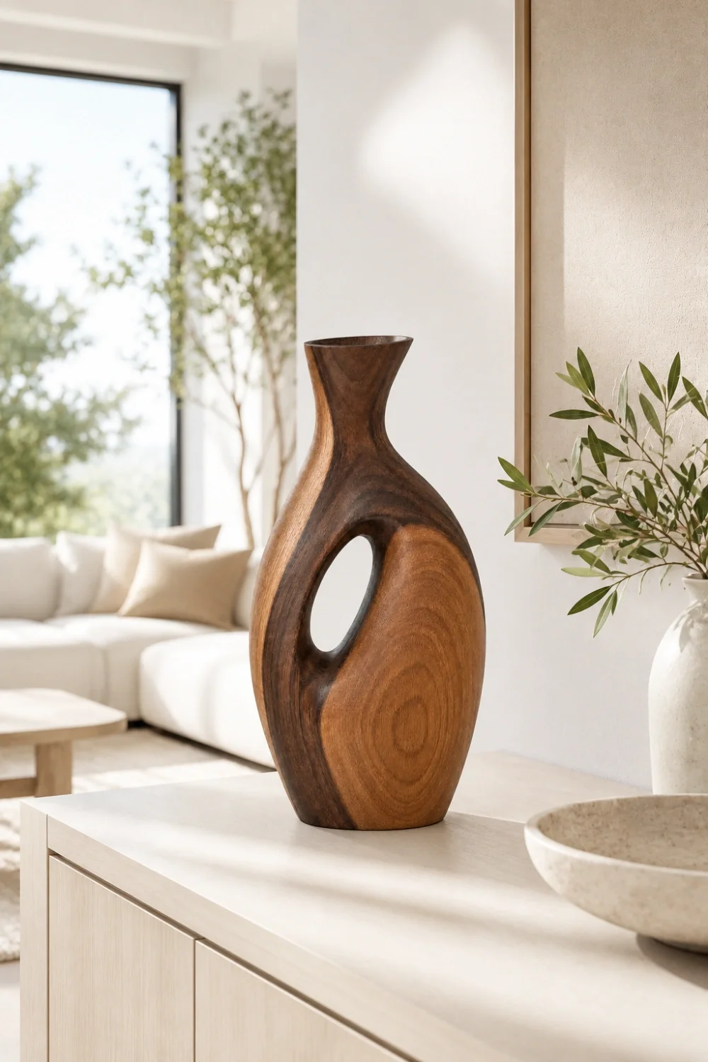 Vase Wood Sculpture #WG121