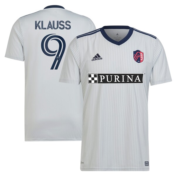 João Klauss St. Louis City SC adidas Youth 2024 The Spirit Kit Replica Jersey - Gray