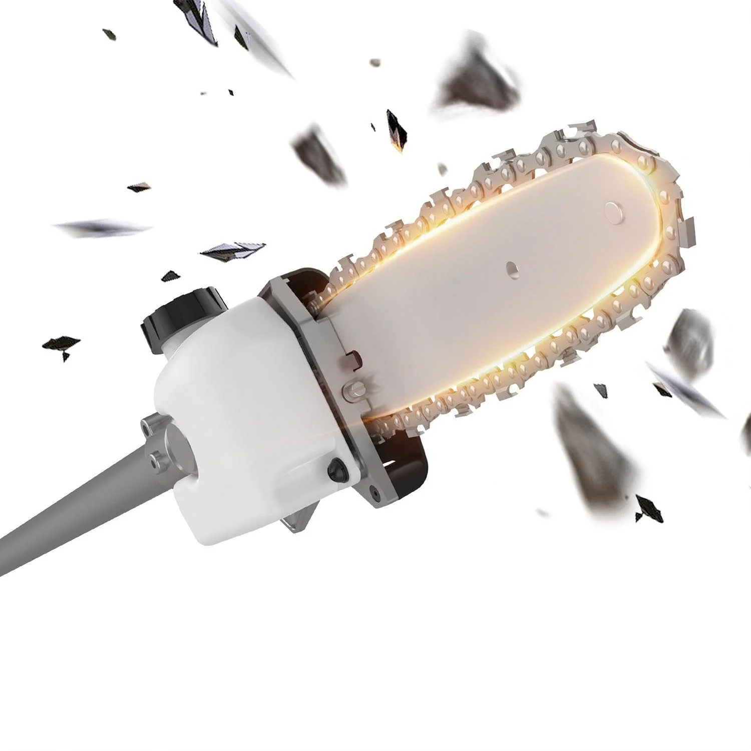 WILD BADGER POWER 10” Pole Saw with 30-Inch Shaft Universal Attachment Fixed Pole