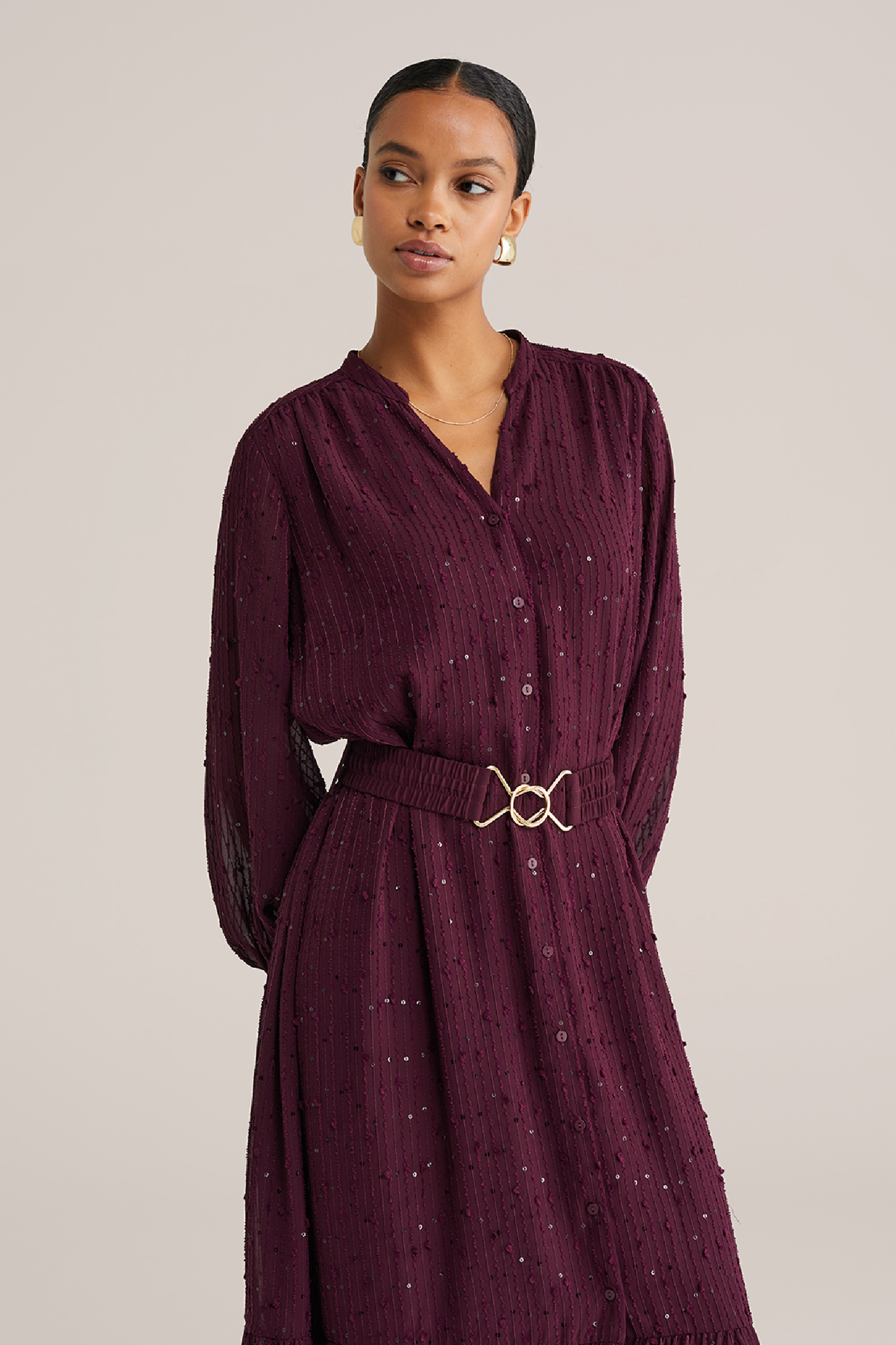 Dames jurk met pailletten