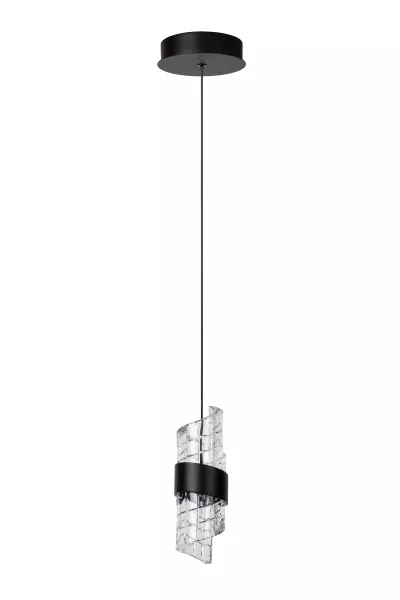Lampa wisząca KLIGANDE czarna LED 1x7W Ciepła biel 680lm Lucide