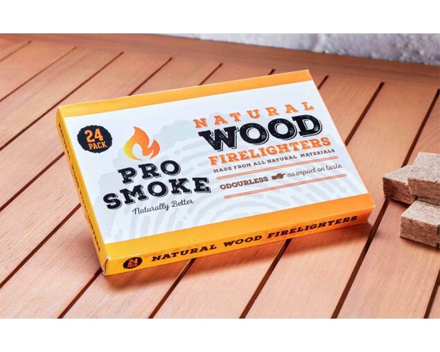 Pro Smoke Wooden Fire Lighters 24pk